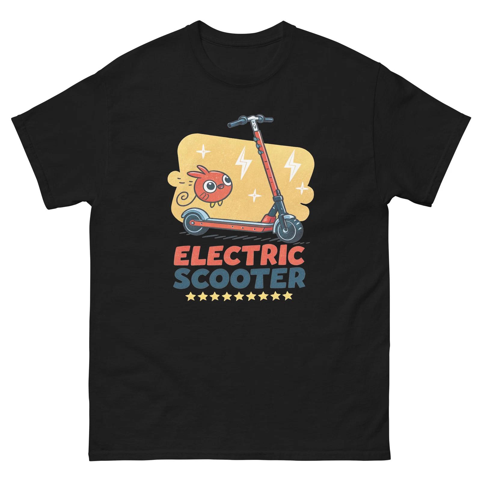Electric Scooter Transportation Vehicle Illustration T-Shirt M