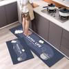 Anti Fatigue Kitchen Rugs, OneHouse plant Print Waterproof Non-Slip Thick Cushioned Kitchen Mat Heavy Duty Comfort Standing Mat for Kitchen