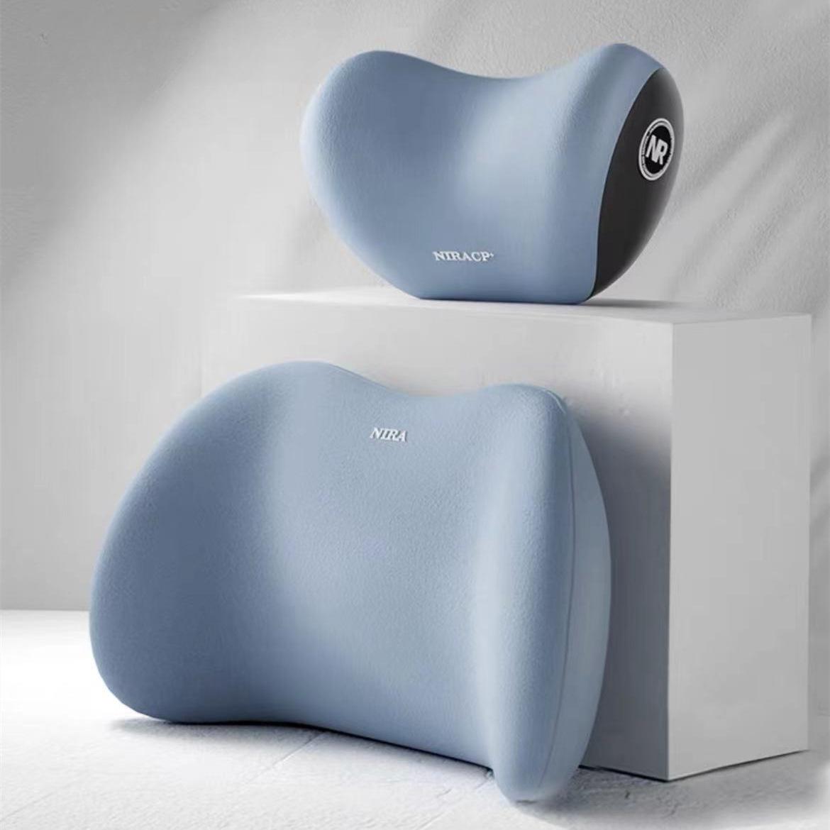 

Подголовник автомобиля, подголовник из пены с эффектом памяти, поясничная подушка, автомобильные принадлежности, подушка для поясничной поддержки, автомобильная поясничная подушка для снятия усталости, офисный подголовник Suit синий