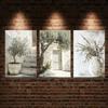 Leinwandposter, Retro Kunst Olivenbaum, Mediterrane Landschaft Wandkunst Drucke, Schlafzimmer Küche Flur Wanddekoration