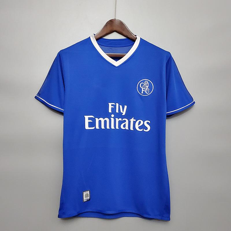 1213 Chelsea retro No. 8 Desailly, No. 25 Zola short-sleeve jersey, No. 9 Torres football jersey, Champions League jersey