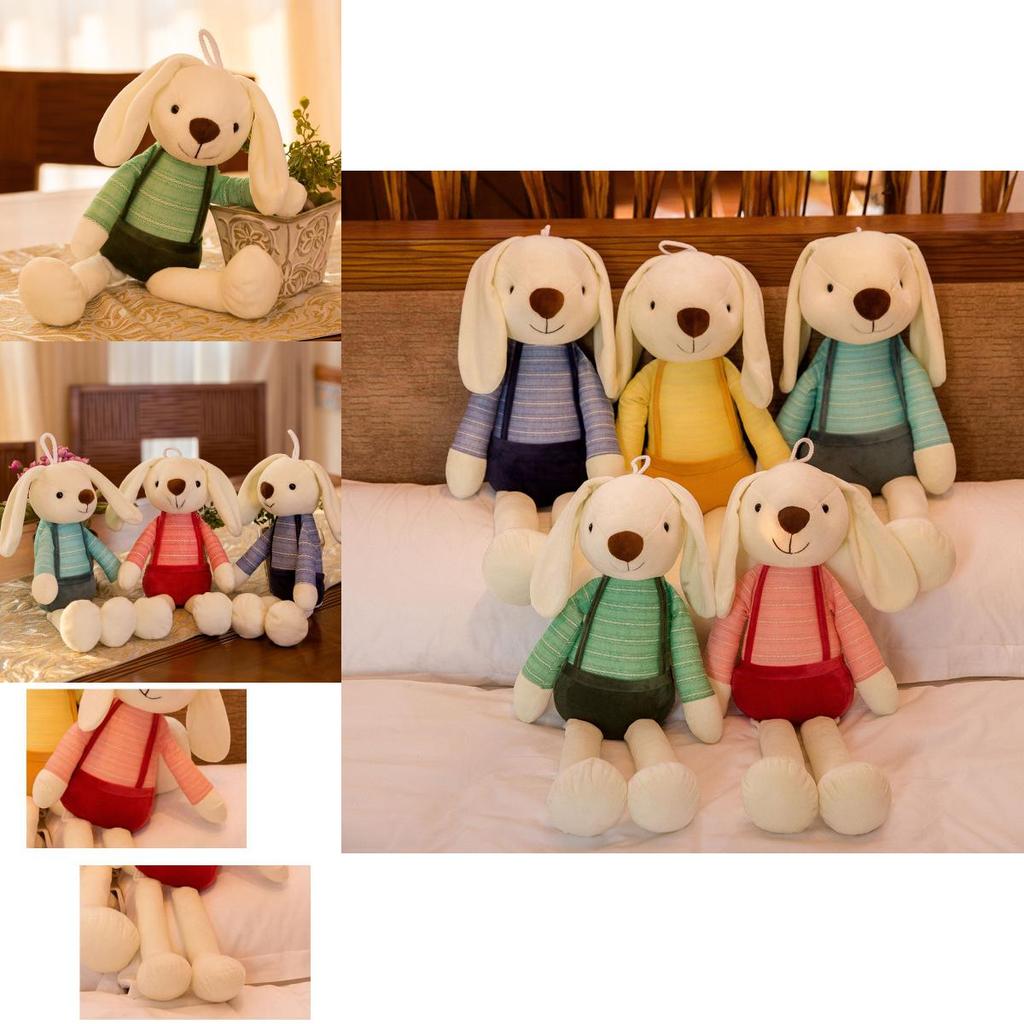 Long Ear Plush Bunny Toy With Filling For Kids Playroom And Gift Use