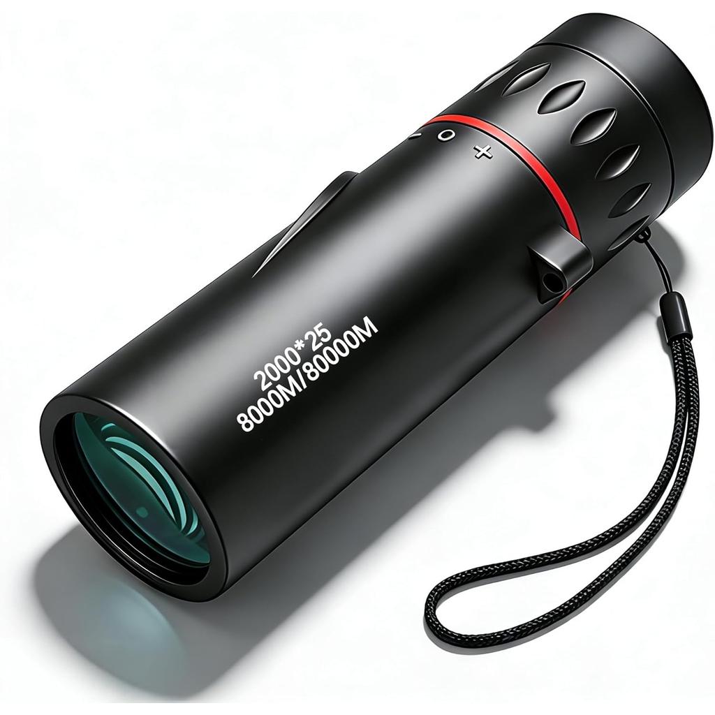 Mini Monocular Telescope, 25X High Definition with Multilayer Coating, Waterproof & Compact Design for Adults & Kids, for Hiking, Bird Watching