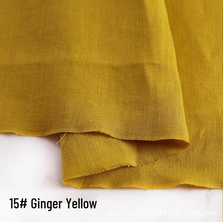 High-Quality Sand Washed Linen-Cotton Fabric for Summer Dresses & Pants