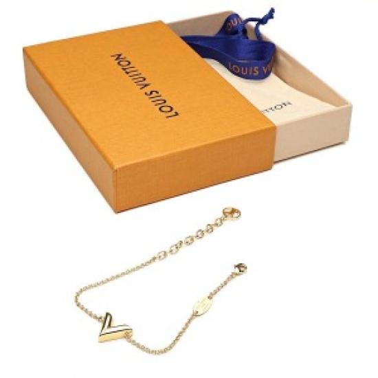 

USED LOUIS VUITTON Bracelet Essential V M61084 Gold Ladies Accessory золотий