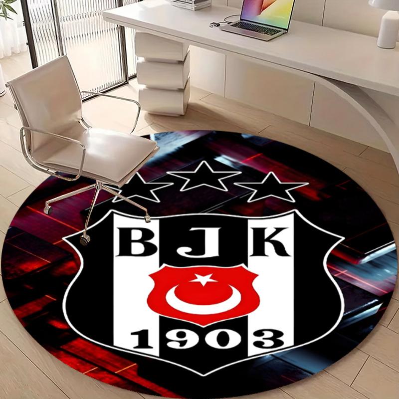 Personalized BJK Round Chair Office Rug - Perfect for Mat, Office Chair & More - Ideal Gift for Birthdays and Holidays