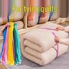 Folded Quilts & Thick Clothes Storage Organizer: Pull-Tie Binding Roll for Lazy Wardrobe