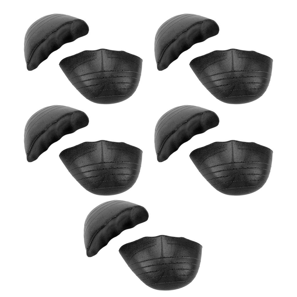 5 Pairs Round Toe Inserts Thickened PU Foam Shoe Size Reducer Non Slip Toe Cushion Filler for High Heels Sneakers Boots