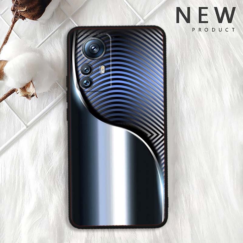 Funda de Teléfono con Ilustración de Arte Tecnológico Para Xiaomi Mi 15 14 13 13T 12 12T 12S 11 11i 11T Pro Ultra Lite 5G Negra Suave