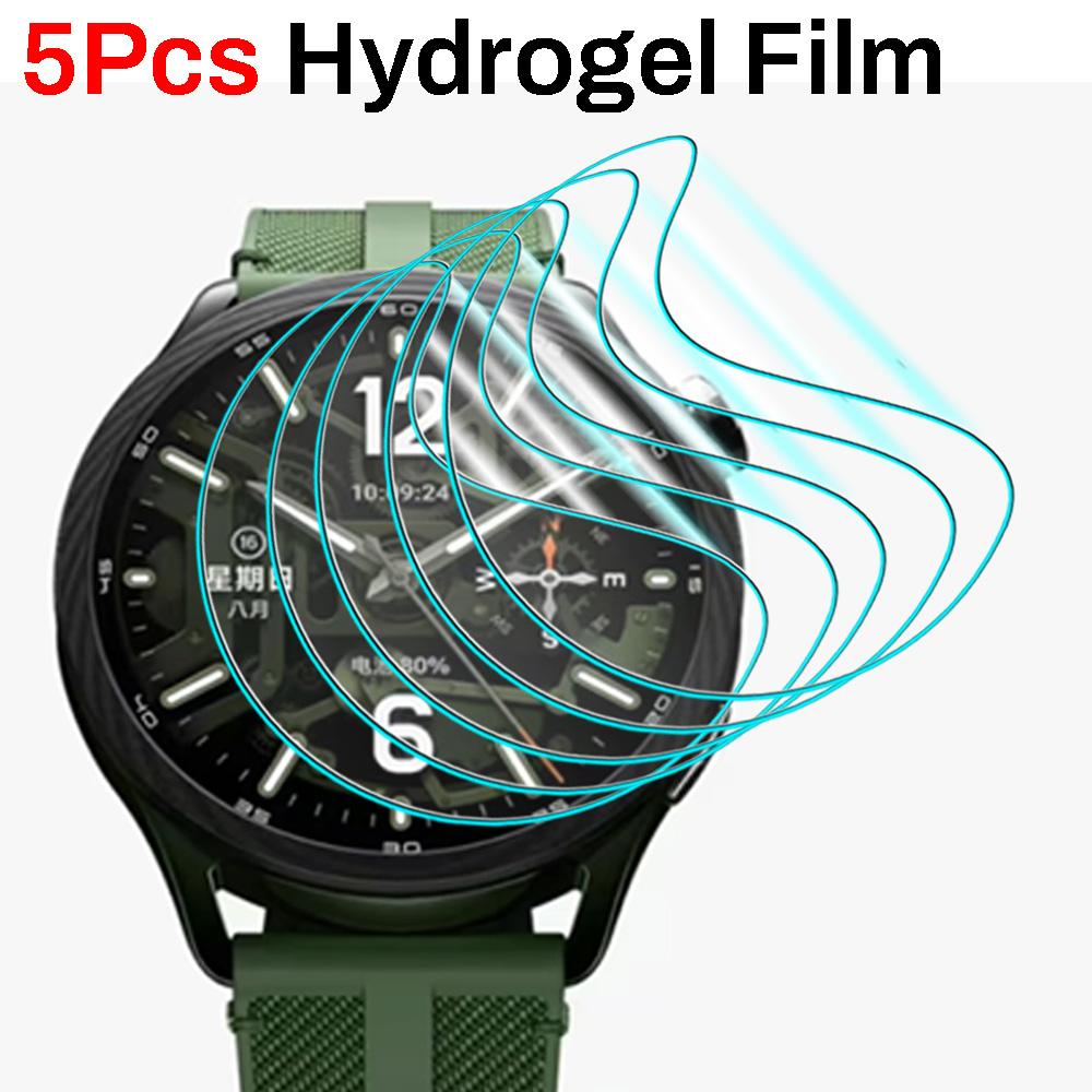For Xiaomi Watch S5 HD Full Coversge Screen Protector 3D Curved Screen Protector Hydrogel Protective Film for Xiaomi Watch S5