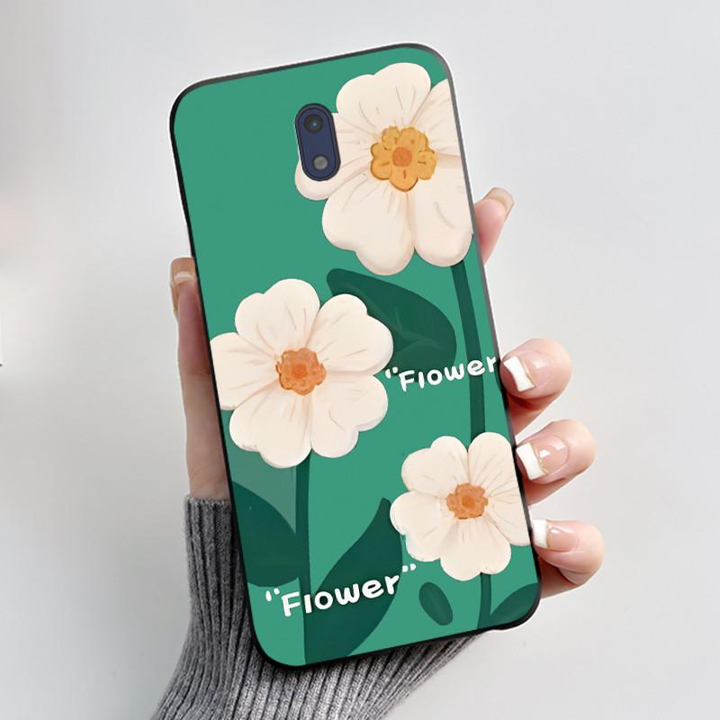 För Nokia 3 Fodral För Nokia 3.1 Fodral Lyxigt Mode Fjärilar Blommor Mjukt Smalt Svart Silikon Baksida för Nokia3 Fodral