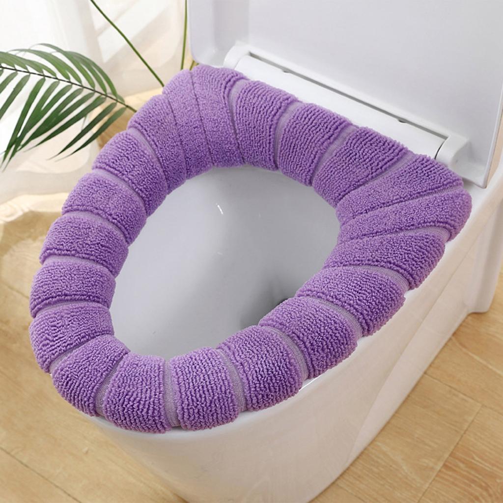 Soft Stretchable Toilet Seat Covers Washable Thicker Cloth Winter