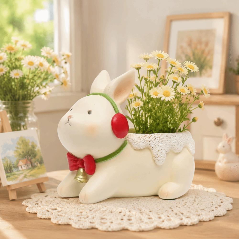 Tortoise Succulent Planter Desktop Ornaments Plant Holder Christmas Flower Pot Tabletop Decor