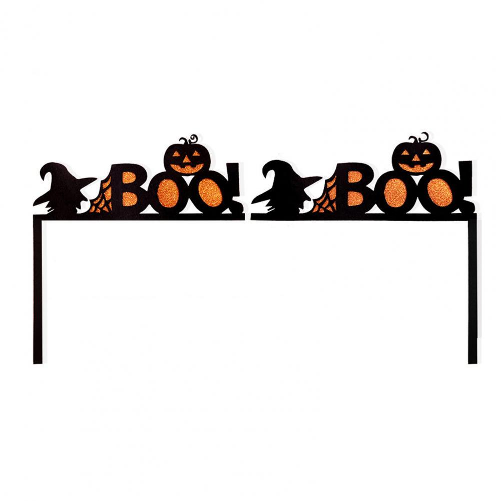 

Door Corner Wooden Ornament Halloween Door Hanging Corners Sign Spooky Bat Spider Web Halloween Door Corner for Indoor