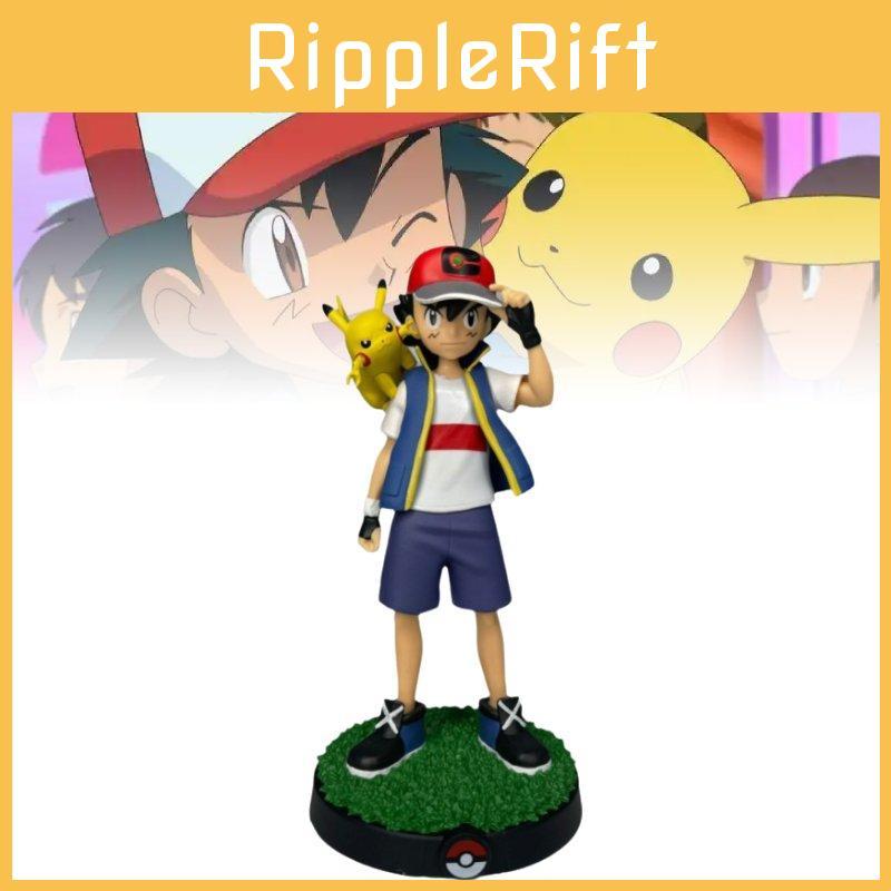 Pikachu Ash Ketchum PVC Spielzeugmodell Desktop-Dekor Kindergeschenk Weihnachten