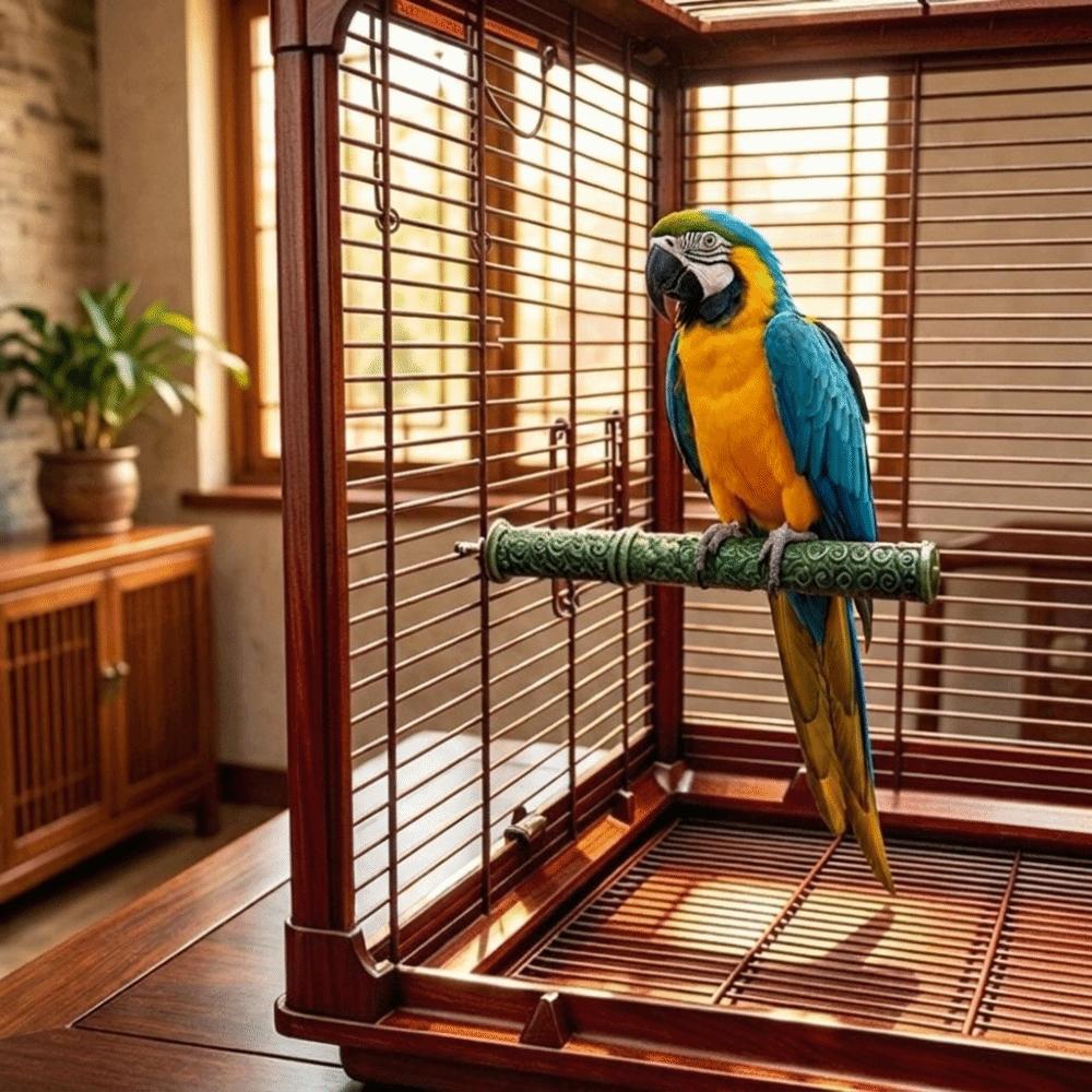 Portable Parrot Claw Grinding Rod Bite Resistant Parrot Standing Bar Grinding Stick Bird Cage