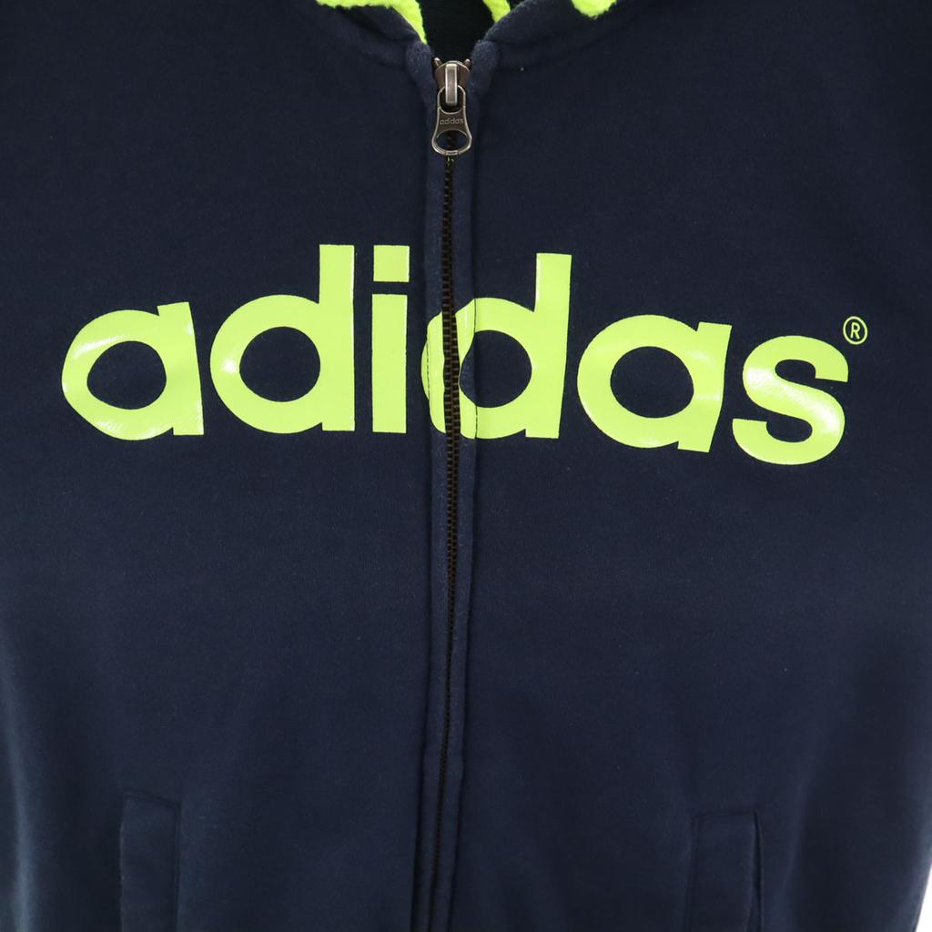 adidas NEO Long sleeve sweat Zip hoodie L Navy Men's Used