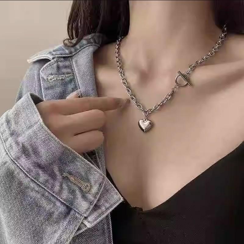 Korean Trendy Stacked Butterfly Necklace for Women - Niche Hip-Hop Clavicle Design