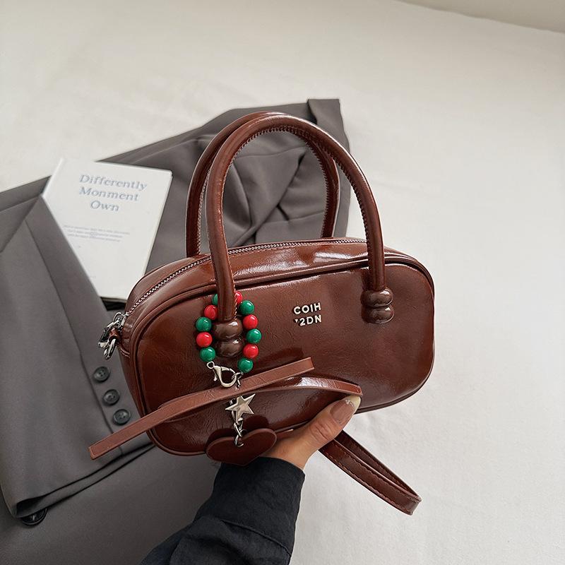 

Autumn Sweet Pillow Bag Small Bag for Women, Simple, Casual and Fashionable Shoulder Bag коричневый