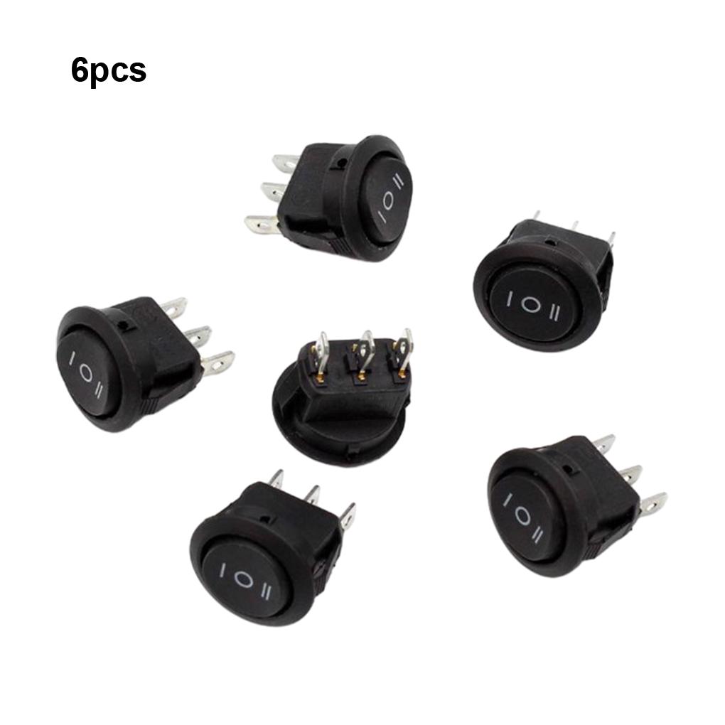 6pcs/set Rocker Switch Safety Protection For Boat Applications Boat Rocker Switch Snap-in Latching