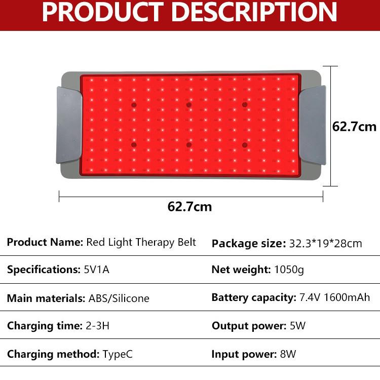 LED Silicone Red Light Therapy Panel for Skin Rejuvenation