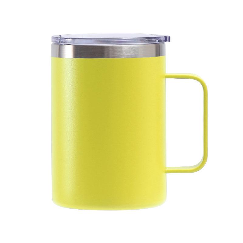 Exclusive For 16Oz Handle Cup 304 Stainless Steel Office Cup, Color Spray Coffee Cup