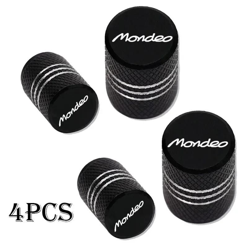 ZLKQ1 4pcs For Ford Mondeo MK3 MK4 MK5 Accessories Car Wheel Tire Valve Caps Tyre Stem Covers Airdust Waterproof