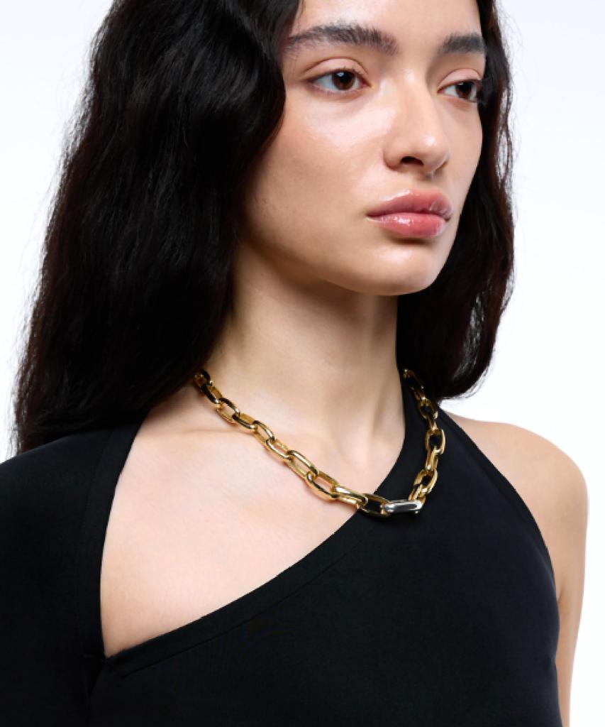 Grasse Matinee Oval Mix Chain Necklace