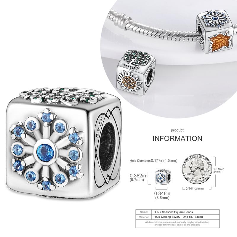 Copper Charms Winter Series Beads Snowman Penguin Pendant Fit Women Original Bracelet Christmas Diy Jewelry Dangle