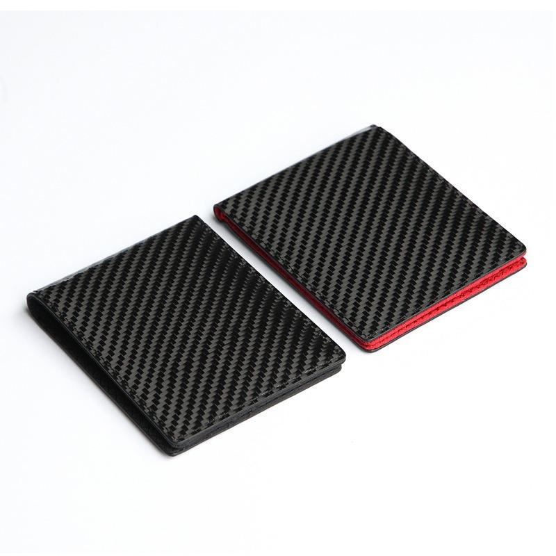 Carbon Fiber Wallet OEM Men's Large Capacity Short RFID Wallet On Behalf of walletsOEM