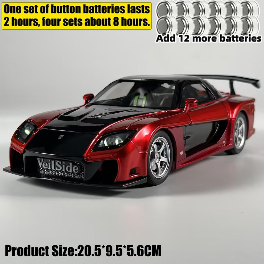 Jdm 1:24 Mazda Rx-7 Fd3S Veilside Fortune Fast & Furious: Tokyo Drift Alloy Metal Diecast Model Car Home Trendy & Desktop Gifts