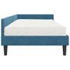 Corner Bed Frame with Mattress Other 2 Pcs Blue Velvet