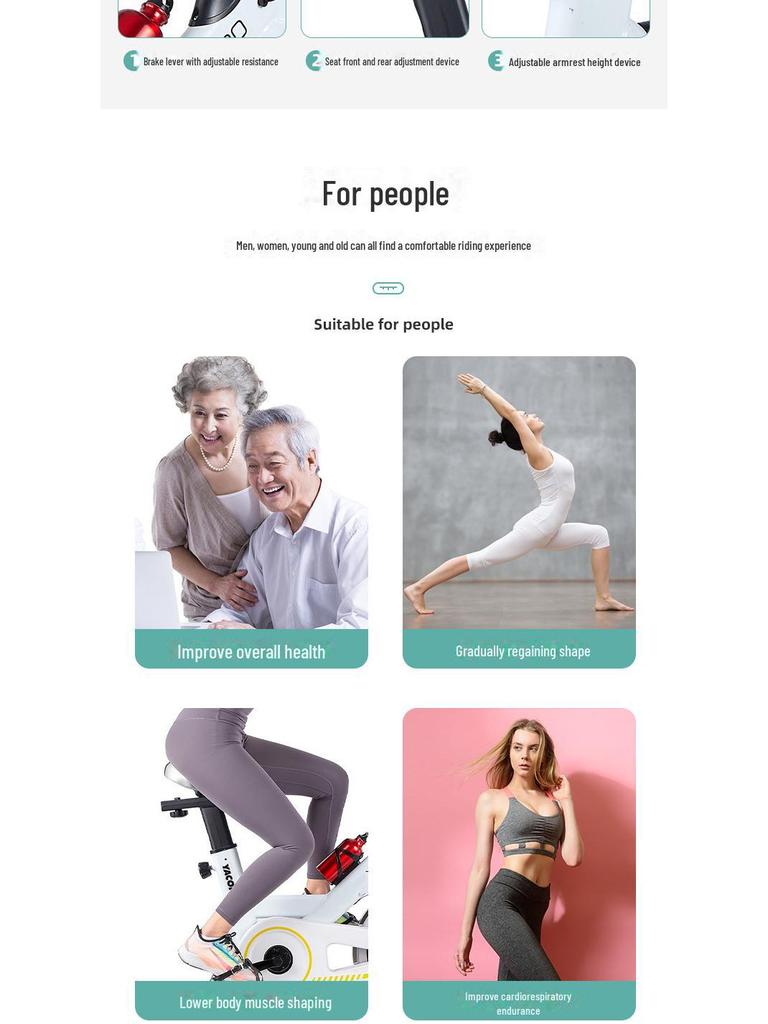 Lightweight Indoor Fitness Bike with Screen for Home Use