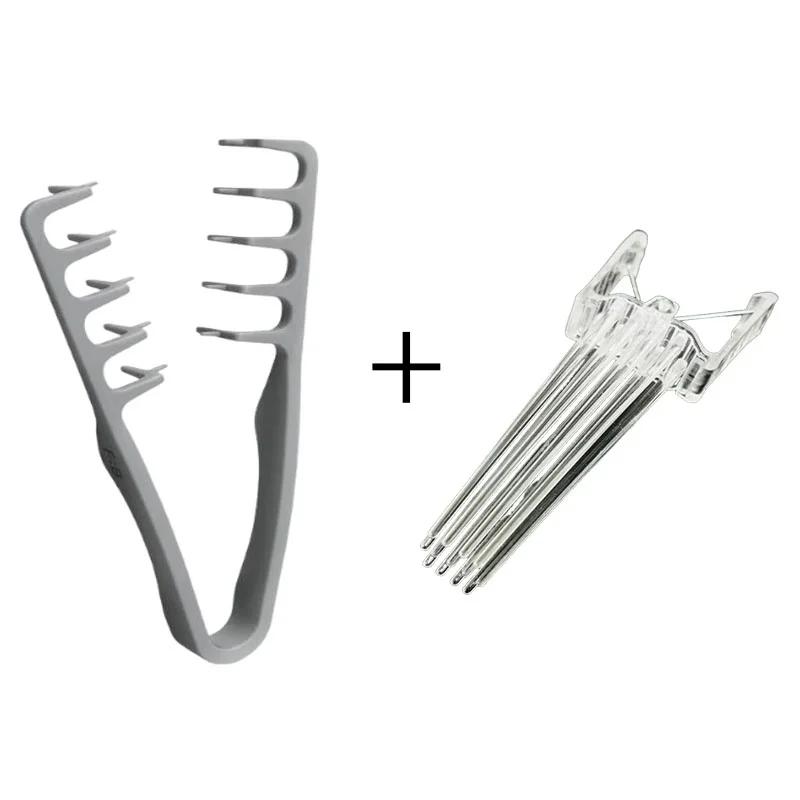 1 Set flauschige Haarstyling-Tools für Locken, Haarwurzel-Fluffy Snap-Clip, breiter Kamm mit gezahnter Textur, Friseurzubehör