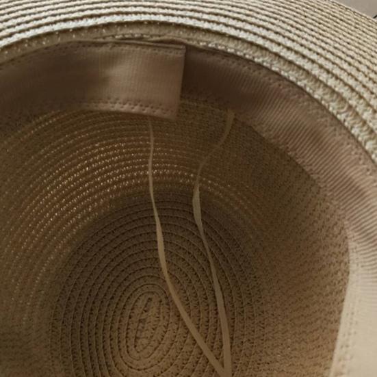 Ladies Hat Wide Brim Sun Protection Wide Applications Simple Pure Color Straw Hat for Beach