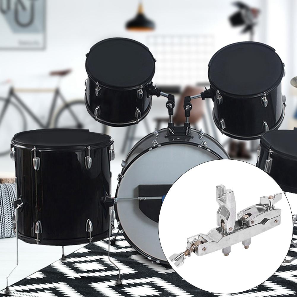 WC50 Drum Kit Clamping Rod Multi Function Silver Aluminum Alloy Bracket Clip Rod