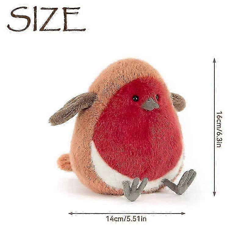 Robin Plush Toy, 16 cm
