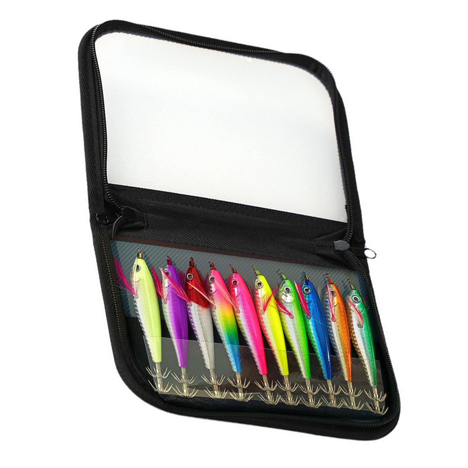 

10Pcs Luminous Squid Jigs Hook Shrimp Lures Baits Hard Artificial Shrimp Baits with Hook for Fishing Octopus Cuttlefish C