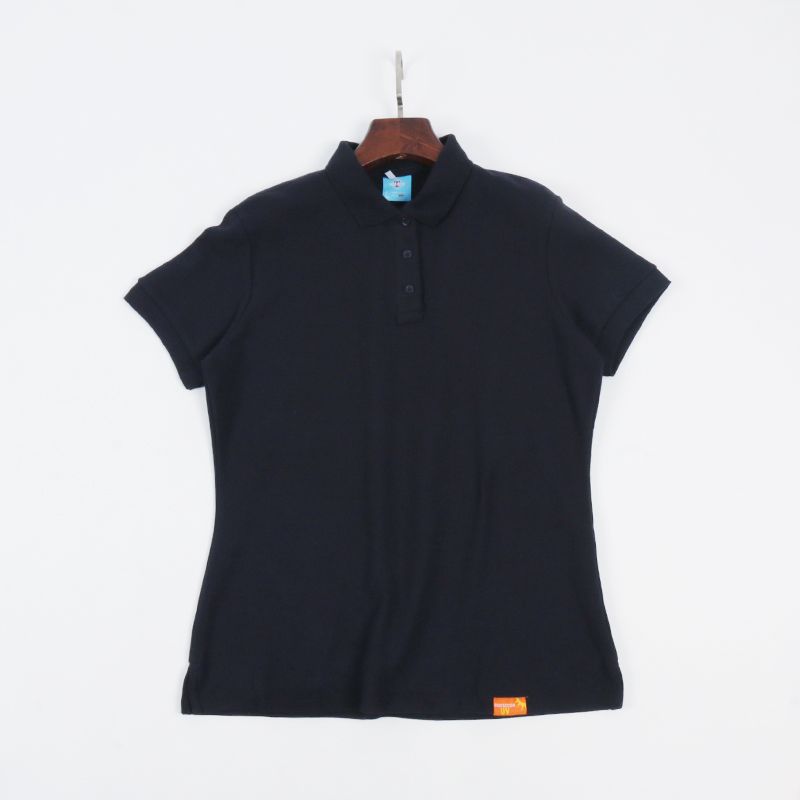 

Breathable Pearl Cotton Export Slim-Fit Short-Sleeved Polo Shirt Navy blue (partially flawed) XS