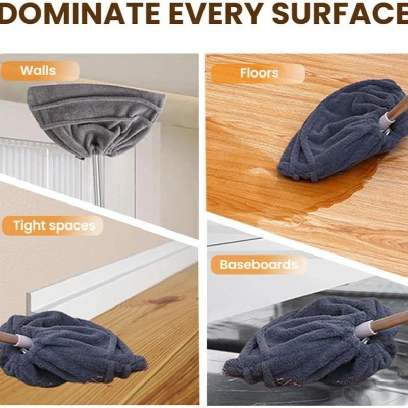 Broom Cloth Cover Washable Cleaning Covers for Efficient Sweeping and Mopping Reusable Floor Mop Wipe Home Cleaning Accessories