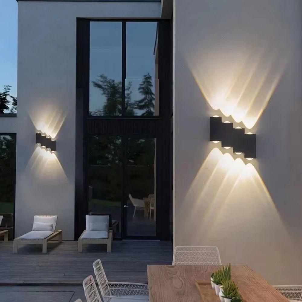Waterproof IP65 LED Wall Lamp Aluminum Patio Wall Lights Outdoor Wall Lamp Exterior Wall Mount