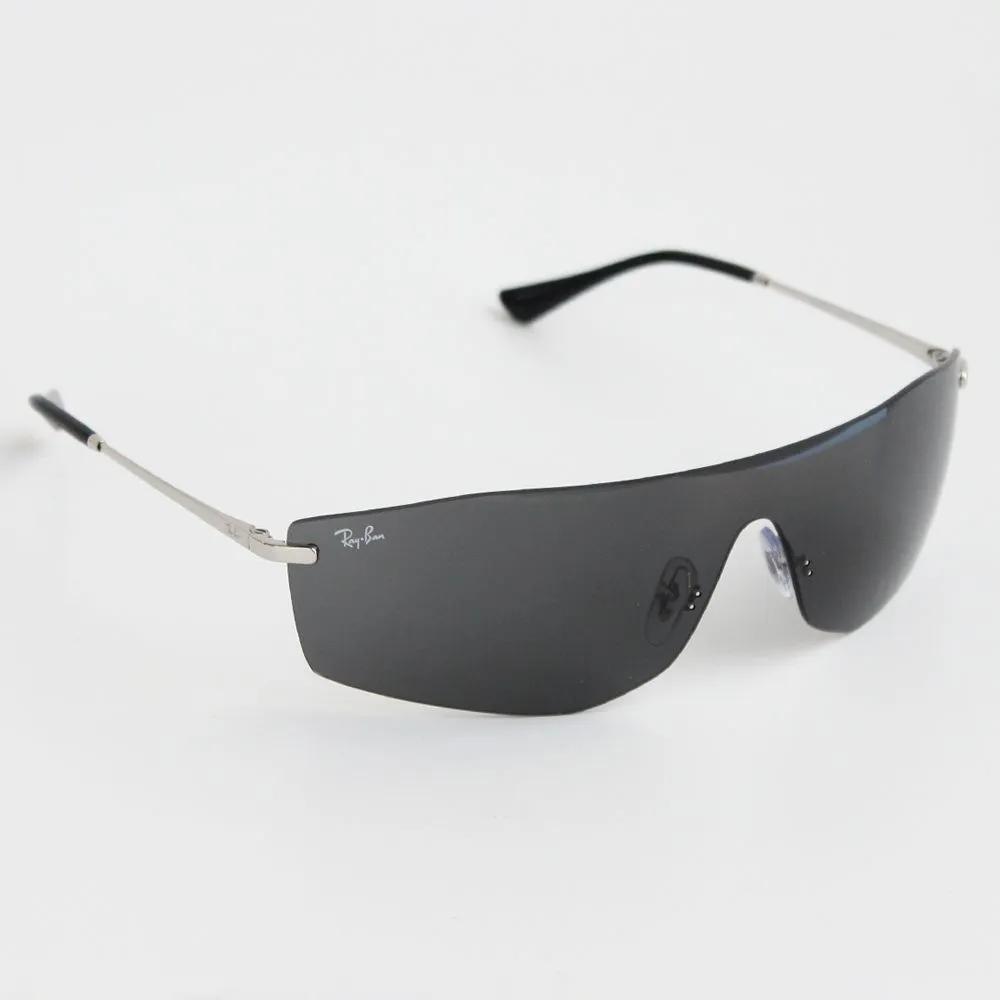 RB3781 003/87 Silver-Grey Ray-Ban Rimless Goggles Sunglasses