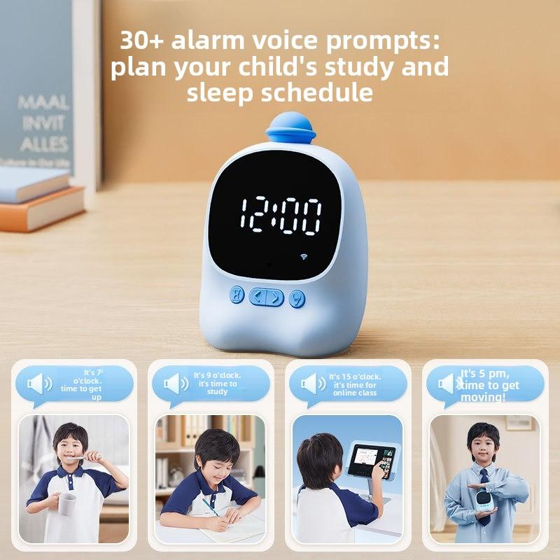 Voice Intelligent Alarm Clock Time Manager, Elementary School AI Model Course Textbook, Electronic Clock