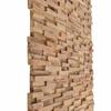 VidaXL 10x Teak Wood 3D Wall Cladding Panels Wall Decoration Cladding Tiles Living Room Bedroom Home 326178