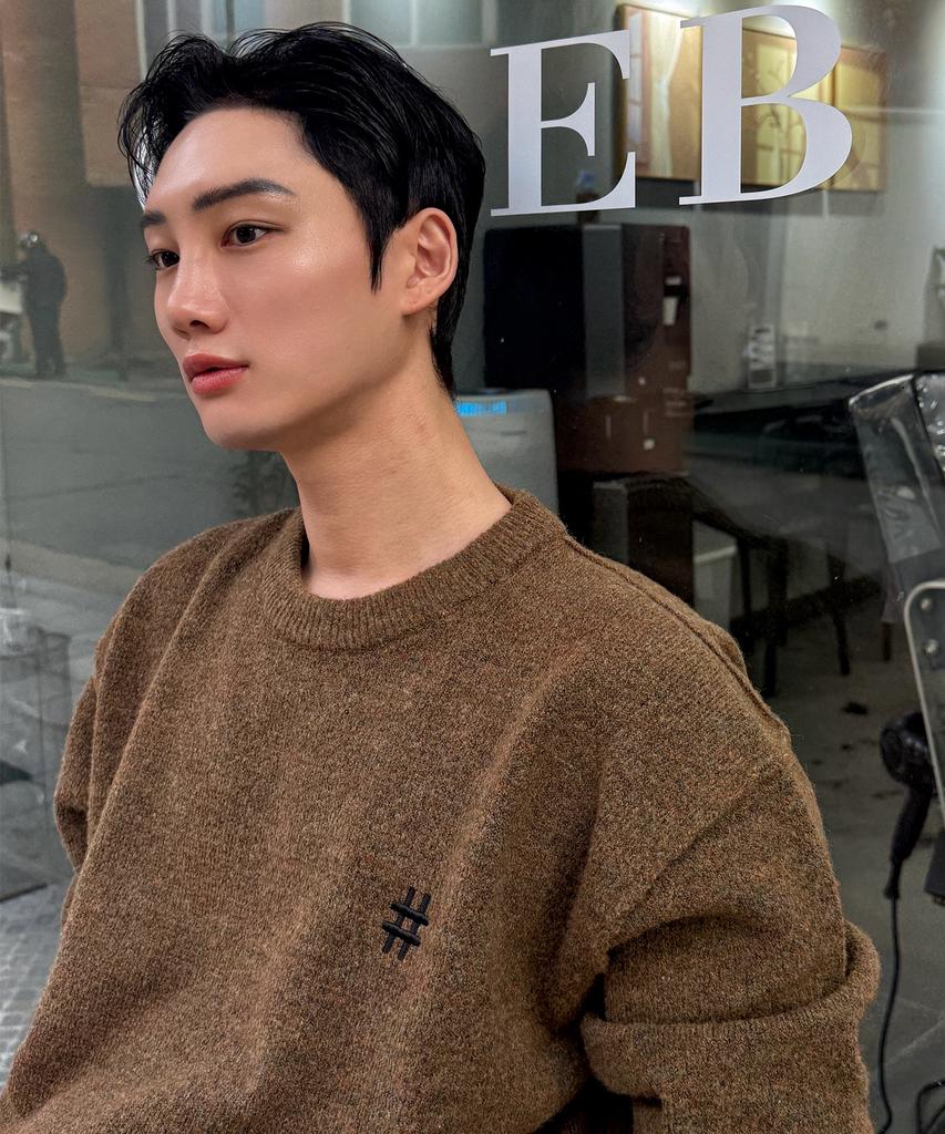 BEENTRILL Essentials Hashtag Logo Knit (Khaki)