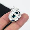 Natural Tibetan Turquoise Adjustable 925 Sterling Silver Ring - Fits US Sizes 6 To 11 - Handmade Boho Jewelry for Women & Men, Wadding Gifts
