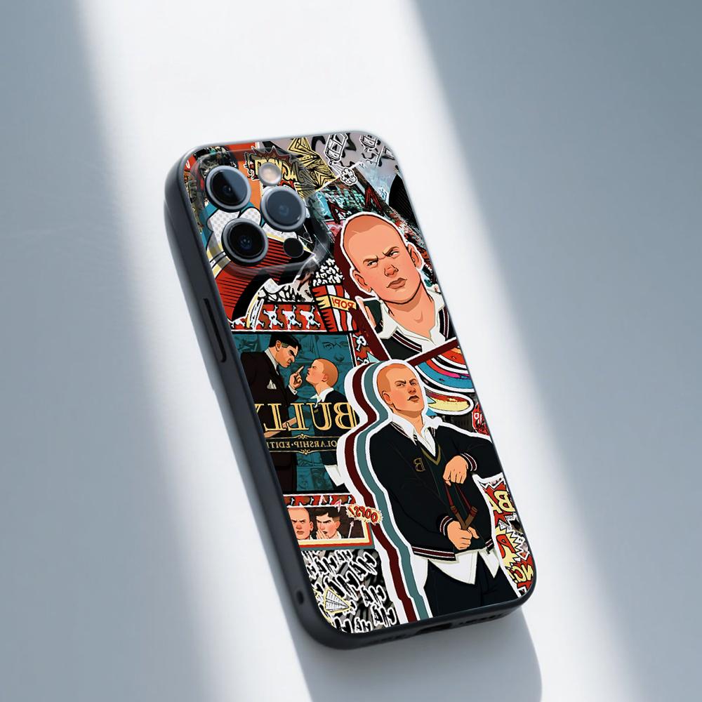 Jimmy Hopkins B-Bully Phone Case For iPhone 16,15,14,13,12,11,Pro,Max,Plus,X,XS,SE,E,Mini,Soft Silicone Black Case