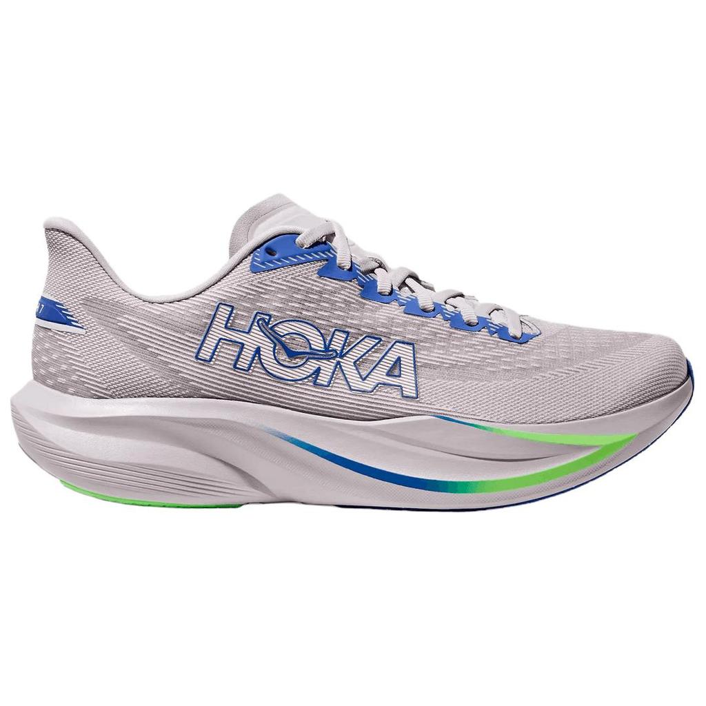 HOKA One One MACH 7 Cushioning Slip Resistant Abrasion Resistant Breathable Lightweight Running Shoes Unisex Gray Blue 1171905-AYCB
