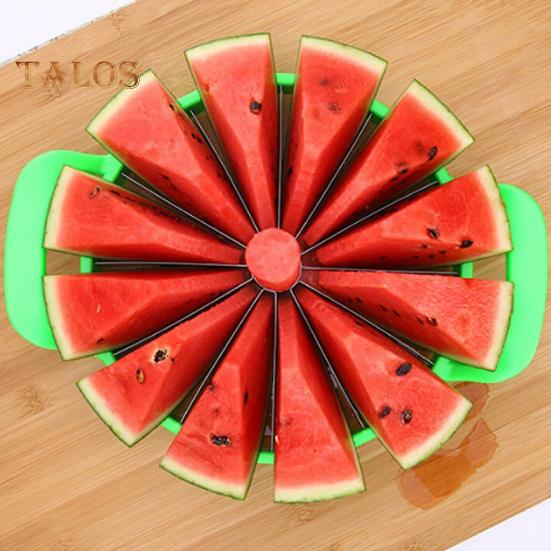 Watermelon Slicer Stainless Steel Fruit Cutter with Comfortable Non-Slip Handle Watermelon Slicing Tool Home Supply