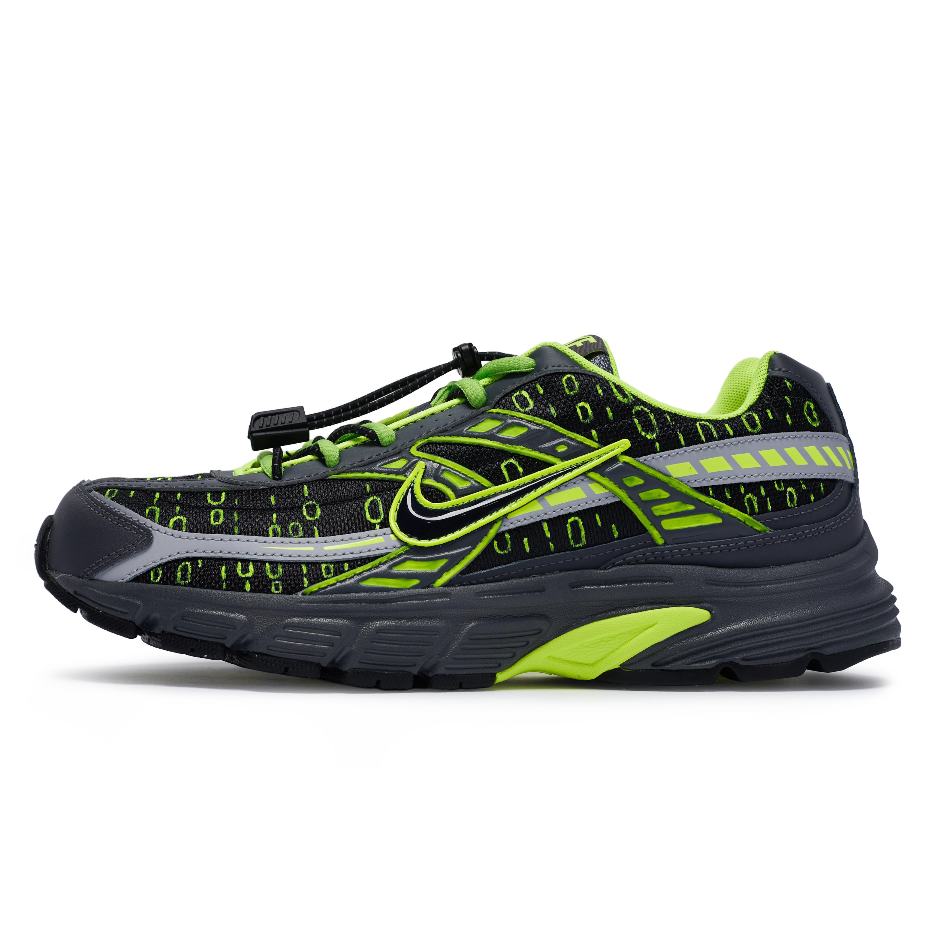Nike Initiator Low top Running Shoes Men s Black Green Gray 394055-023(Team80-) 42.5